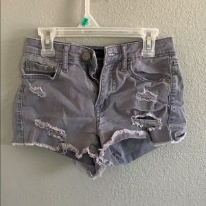 Aeropostale Grey Jean Shorts